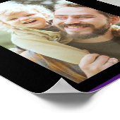 写真モダンコラージュ最高のパパEver Faters Day ポスター (角)