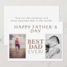 写真モダンコラージュ最高のパパEver Father's Day Ca