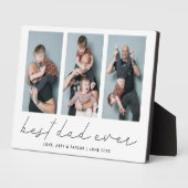 写真モダンコラージュ最高のパパEver Keepsake フォトプラーク (側面)