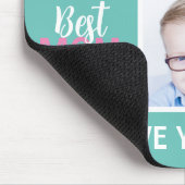 写真モダンコラージュ最高の「Mom Ever」マウスパッド マウスパッド (コーナー)