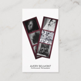 写真モダンコラージュ木材の背景 名刺