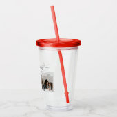 写真モダンコラージュ澄ん義母の母の日 アクリルタンブラー (左)