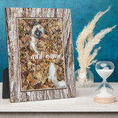 写真モダンコラージュ犬のペットおもしろい フォトプラーク (側面)