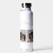 写真モダンコラージュ白ボーナス母マザーズ日 ウォーターボトル (右面)