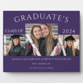 写真モダンコラージュ紫 フォトプラーク (正面)