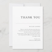 写真モダンコラージュ結婚のサンキューカード サンキューカード (裏面)