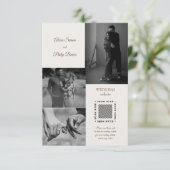 写真モダンコラージュ結婚ズ エンクロージャーカード (スタンド正面)