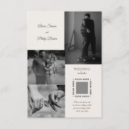 写真モダンコラージュ結婚ズ エンクロージャーカード