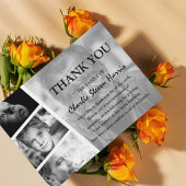 写真モダンコラージュ葬儀サンキューカード サンキューカード
