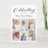 写真モダンコラージュ葬儀記念 プログラム (正面)