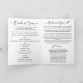 写真モダンコラージュ葬儀記念 プログラム (内部)