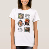 写真モダンコラージュ葬儀記念 Tシャツ (正面)