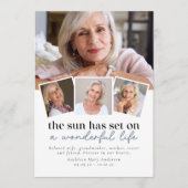 写真モダンコラージュ葬祭令 カード (正面)