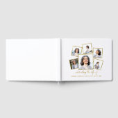 写真モダンコラージュ記念または葬儀 ゲストブック (全面)