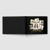 写真モダンコラージュ記念または葬式ゲストボー ゲストブック (全面)