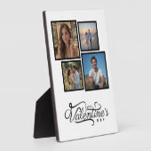 写真モダンコラージュ記念バレンタインデーのプレゼント フォトプラーク (側面)