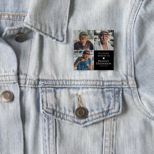 写真モダンコラージュ記念記念 缶バッジ (インサイチュ)