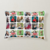 写真モダンコラージュ記念 アクセントクッション (裏面)