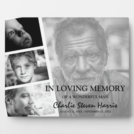 写真モダンコラージュ記念 フォトプラーク (正面)