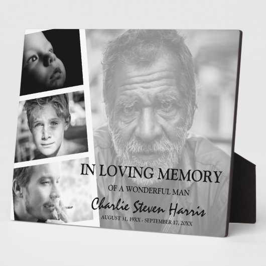 写真モダンコラージュ記念 フォトプラーク (側面)