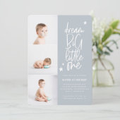 写真モダンコラージュ1歳の誕生日の青い星 (スタンド正面)