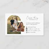 写真モダンコラージュ6アーチ写真撮影者 名刺 (正面)