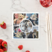 写真モダンコラージュ スタンダードカクテルナプキン (インサイチュ)