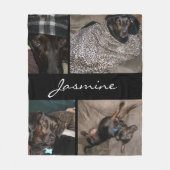 写真モダンコラージュ |フリース毛布 フリースブランケット (正面)