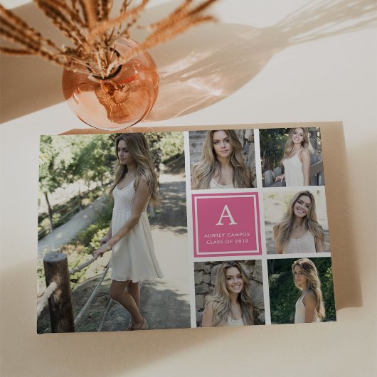 写真モダンコラージュ&モノグラム卒業 ゲストブック