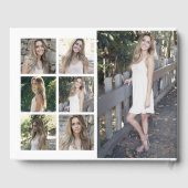 写真モダンコラージュ&モノグラム卒業 ゲストブック (裏面)