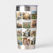 写真モダンコラージュ 保温保冷タンブラー (左面)