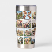写真モダンコラージュ 保温保冷タンブラー (背面)