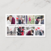 写真モダンコラージュ |写真家のQRコード 名刺 (正面)