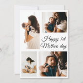写真モダンコラージュ |白黒母の日 シーズンカード (正面)