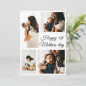 写真モダンコラージュ |白黒母の日 シーズンカード (スタンド正面)