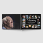 写真モダンコラージュ |祝の人生 ゲストブック (全面)