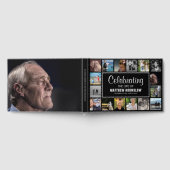 写真モダンコラージュ |祝の人生 ゲストブック (全面)