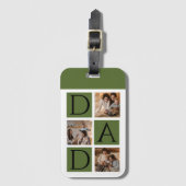 写真モダンコラージュ「Daddy」ラゲージタグ ラゲッジタグ (正面縦)