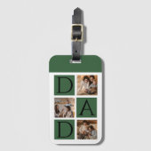 写真モダンコラージュ「Daddy」ラゲージタグ ラゲッジタグ (正面縦)