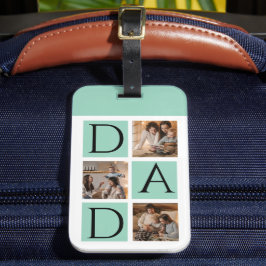 写真モダンコラージュ「Daddy」ラゲージタグ ラゲッジタグ
