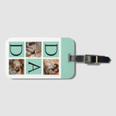 写真モダンコラージュ「Daddy」ラゲージタグ ラゲッジタグ (正面横)