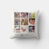 写真モダンコラージュ | Happy Mother's Day クッション (正面)