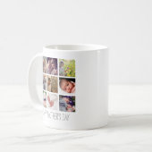 写真モダンコラージュ | Happy Mother's Day コーヒーマグカップ (正面左)