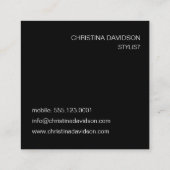 写真モダンコラージュMakeup artist stylist Square スクエア名刺 (裏面)