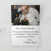 写真モダンゴッドマザーサンキューカード カード (内部)