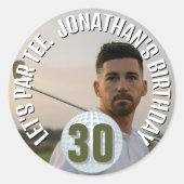 写真モダンゴルファー ラウンドシール (正面)