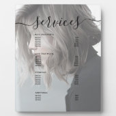 写真モダンサロンサーシンプルビスのメニュー価格表 フォトプラーク (正面)