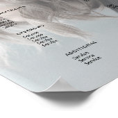 写真モダンサロンサーシンプルビスのメニュー価格表 ポスター (角)