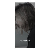 写真モダンサロンサーシンプルビスのメニュー価格表 ラックカード (正面)