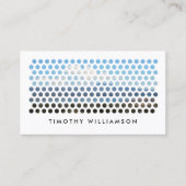 写真モダンサークルのパターンSNS 名刺 (正面)